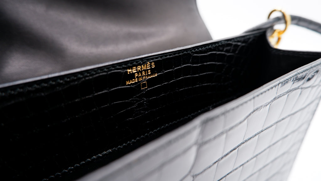 Hermès Séquana Noir Alligator — 1990
