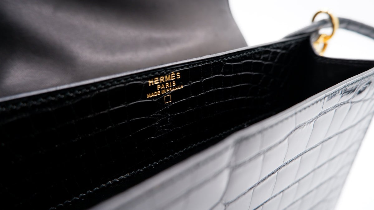 Hermès Séquana Noir Alligator — 1990