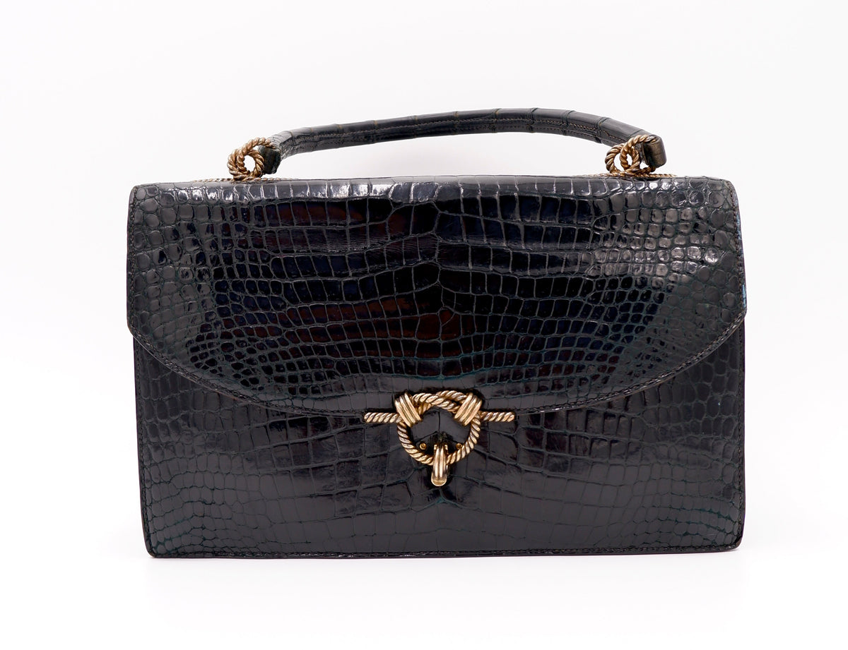 Hermès Noir Cordelière — 1960