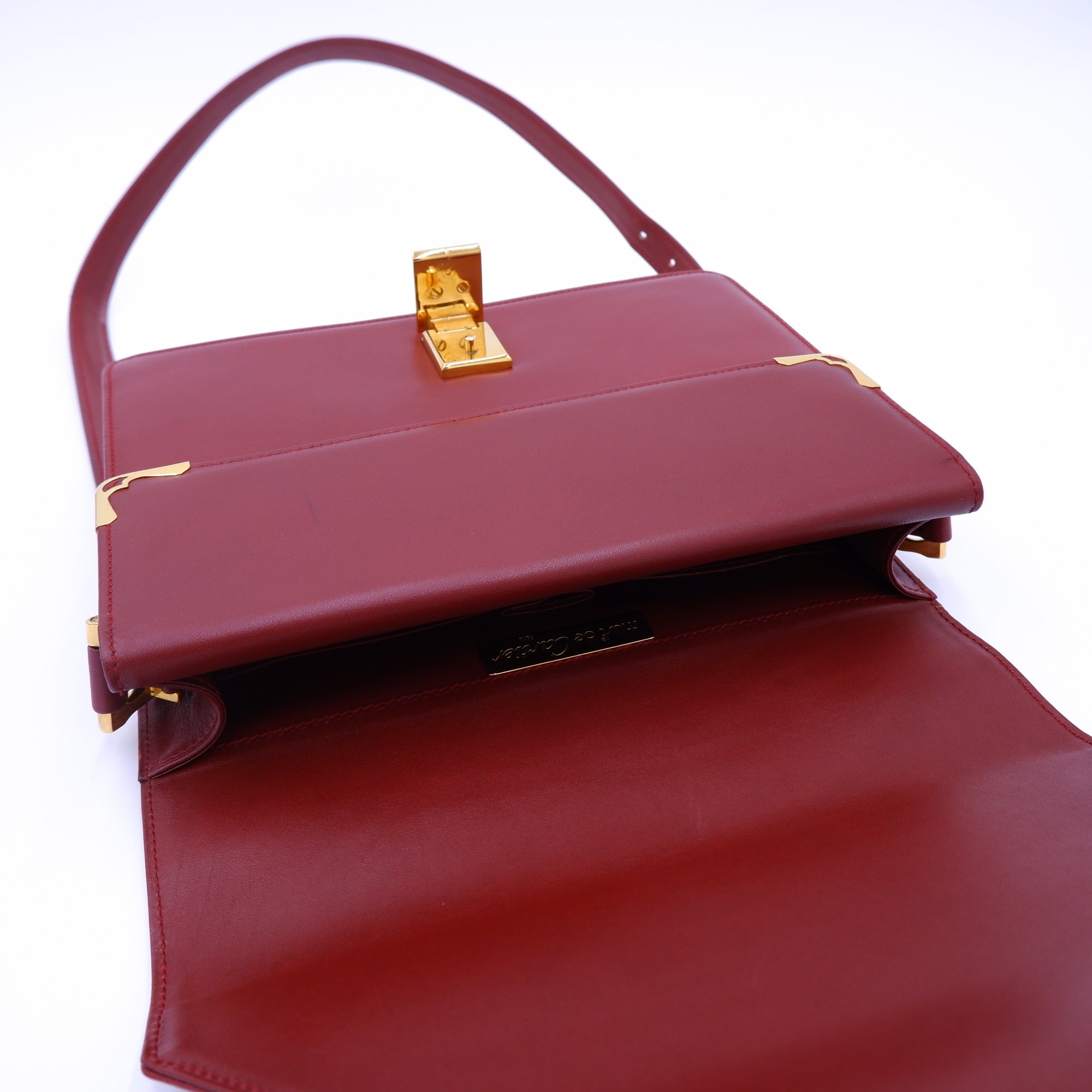 Vintage Must de Cartier Bordeaux Envelope — 1990s