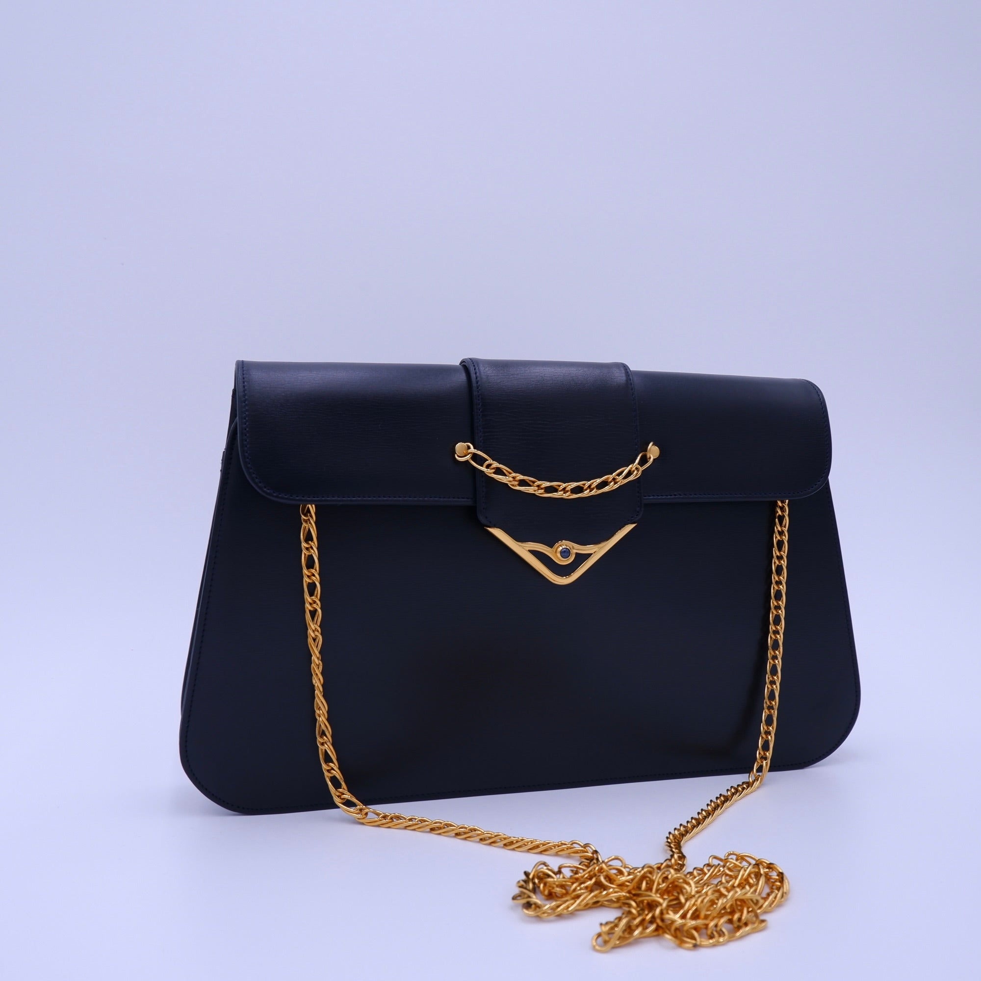 Vintage Cartier Sapphire Line in Dark Navy — 1990s