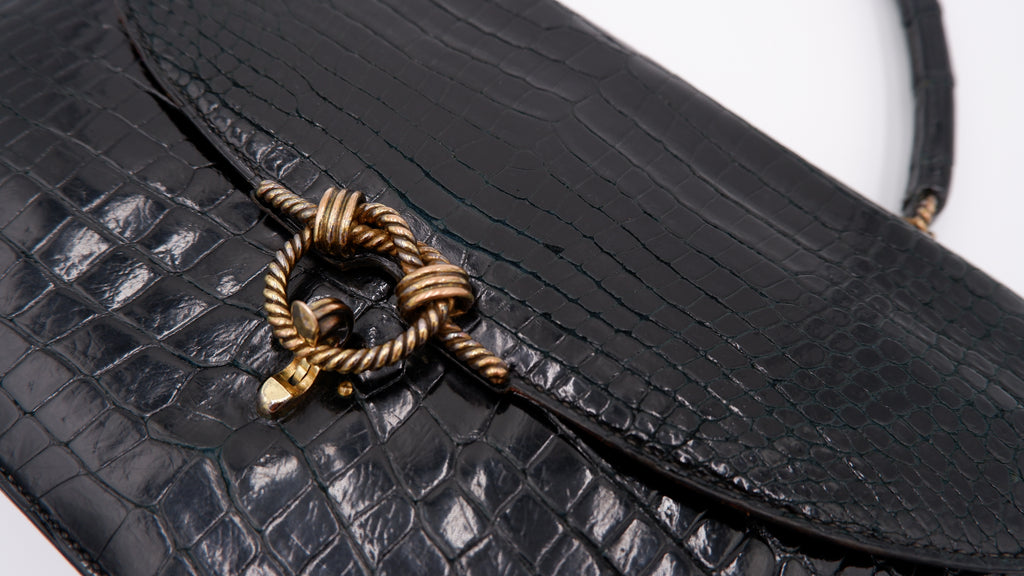 Hermès Noir Cordelière — 1960