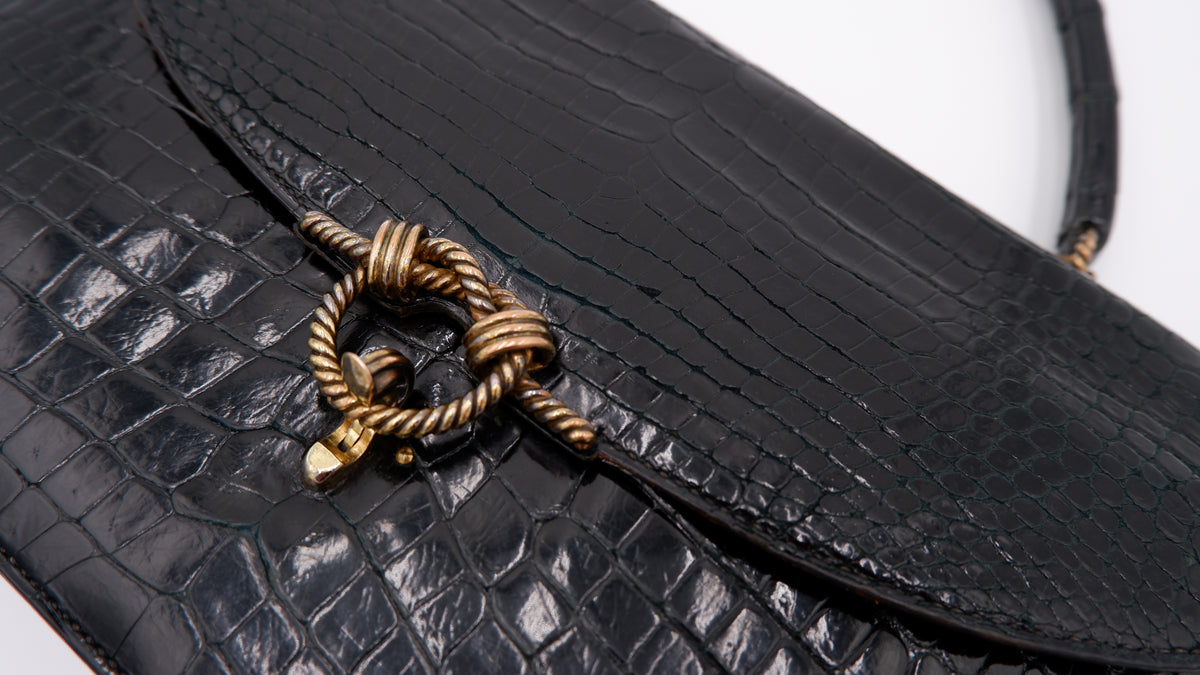 Hermès Noir Cordelière — 1960