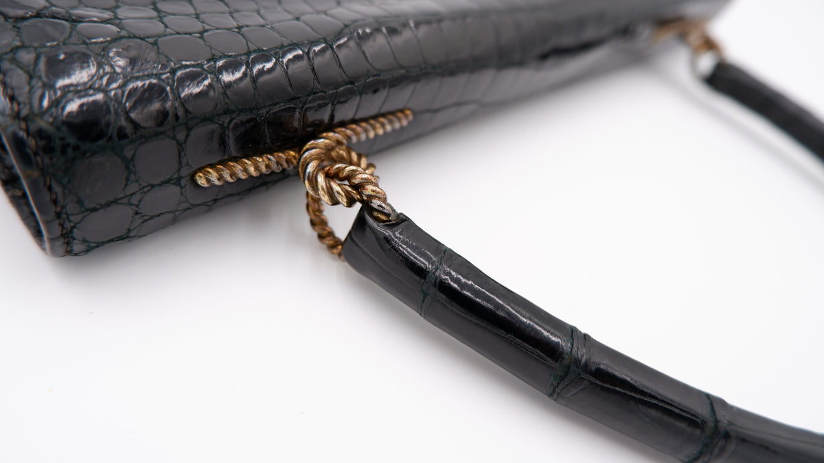 Hermès Noir Cordelière — 1960