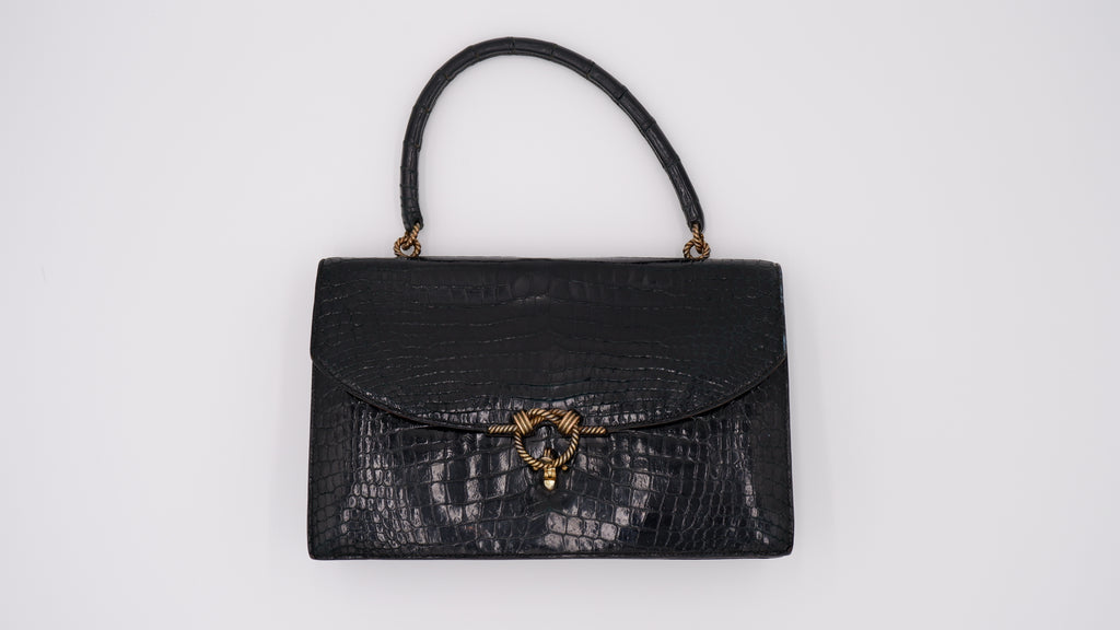 Hermès Noir Cordelière — 1960