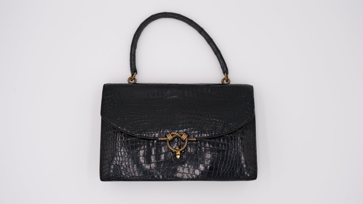 Hermès Noir Cordelière — 1960
