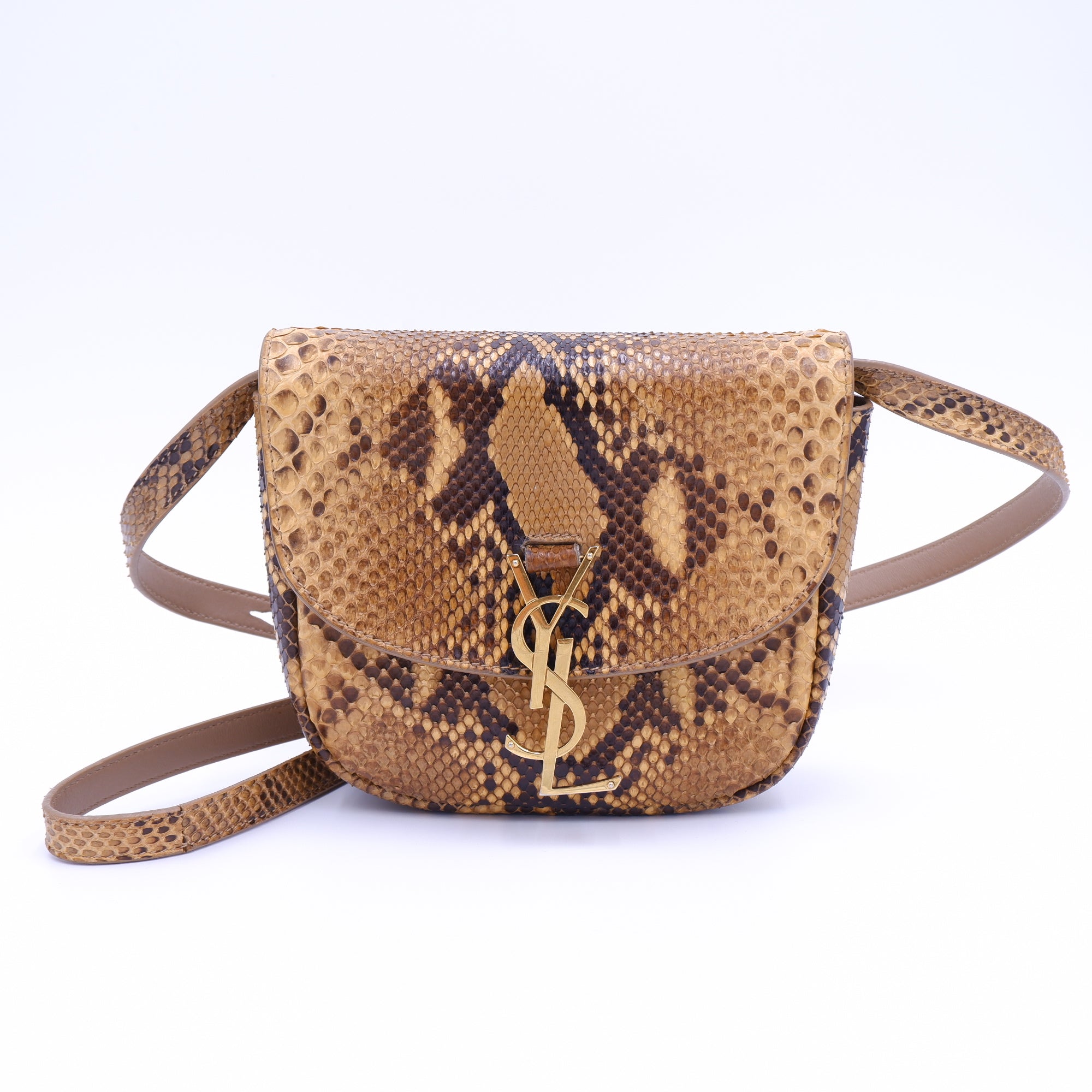 Saint Laurent Kaia Natural Python Crossbody — 2020
