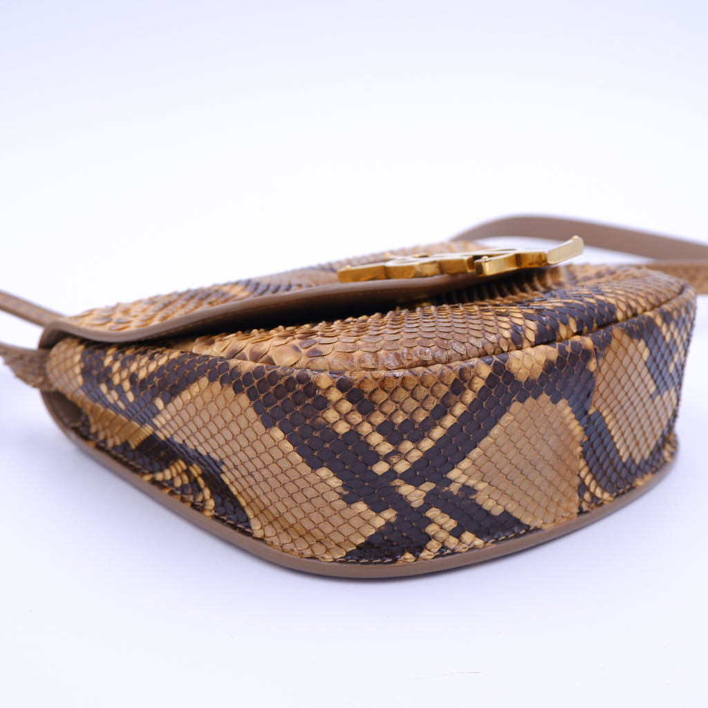 Saint Laurent Kaia Natural Python Crossbody — 2020