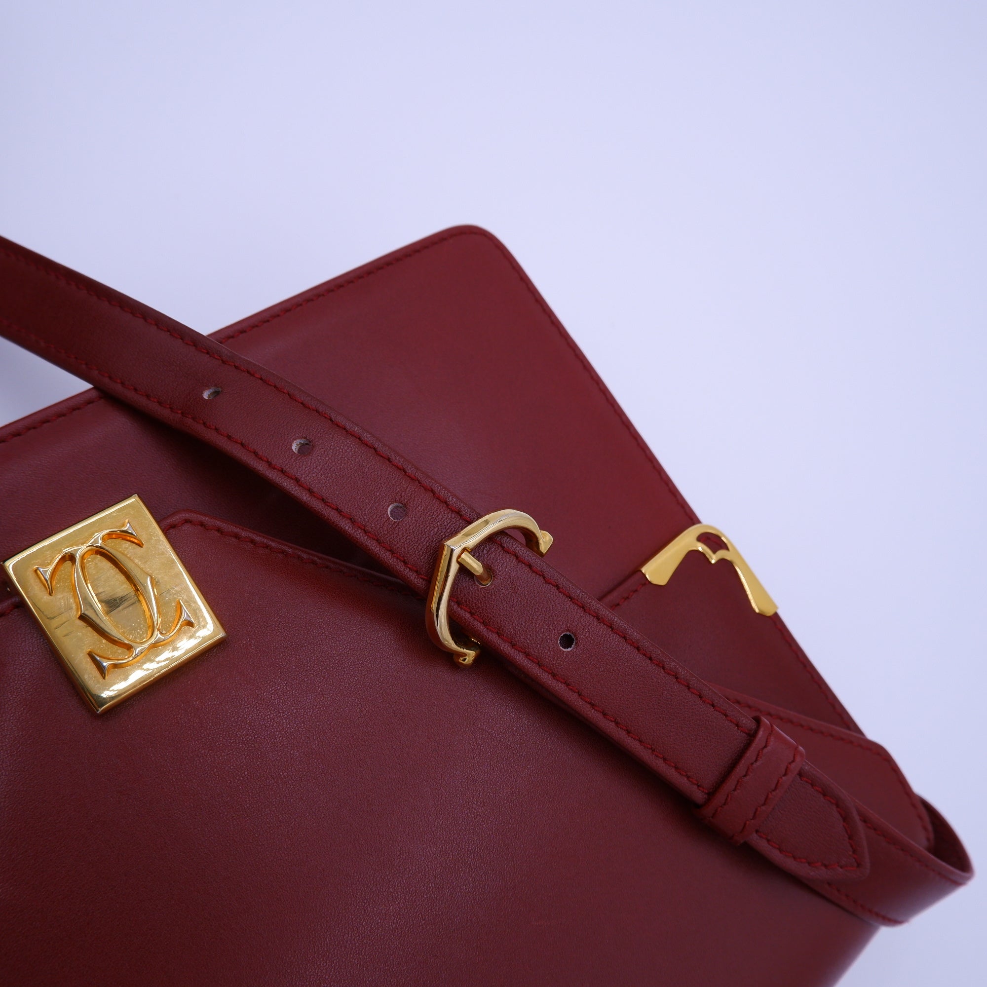 Vintage Must de Cartier Bordeaux Envelope — 1990s