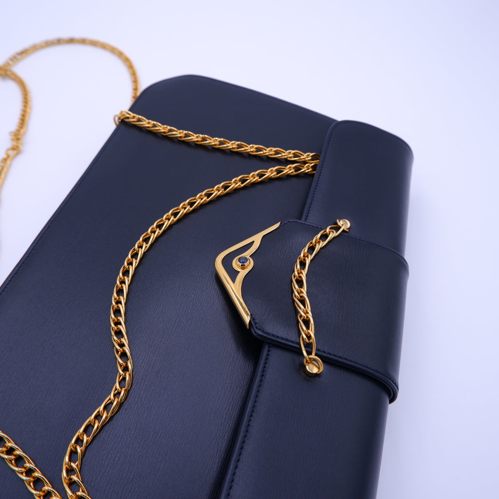 Vintage Cartier Sapphire Line in Dark Navy — 1990s