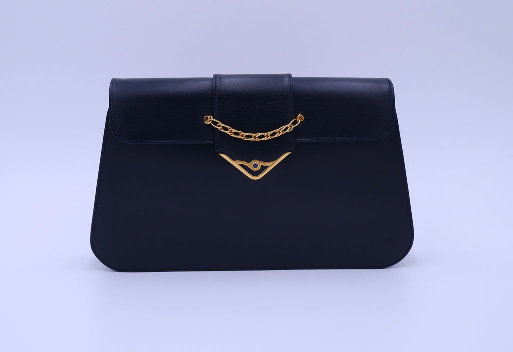 Vintage Cartier Sapphire Line in Dark Navy — 1990s
