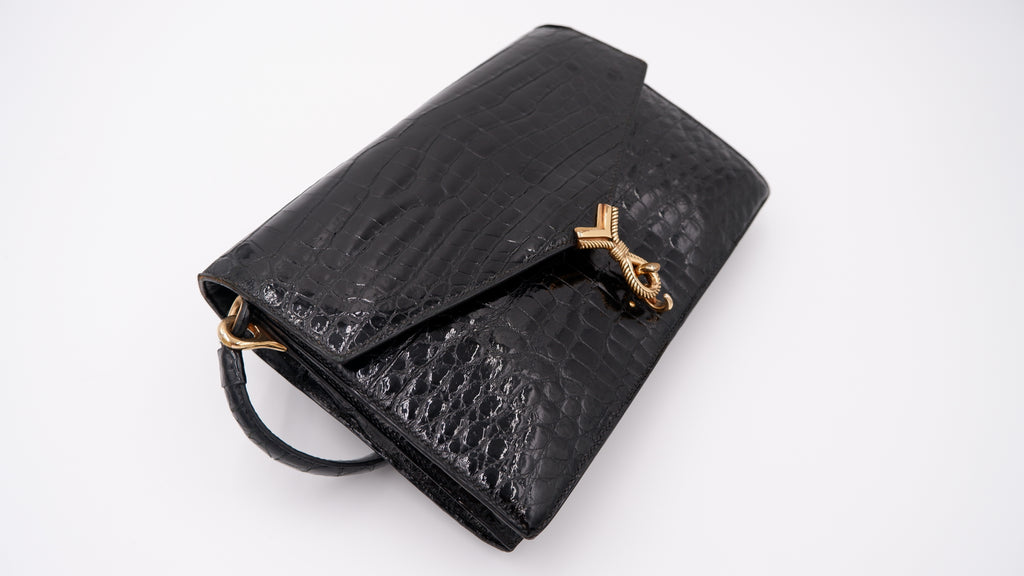 Hermès Cordeau in Black Crocodile — 1964