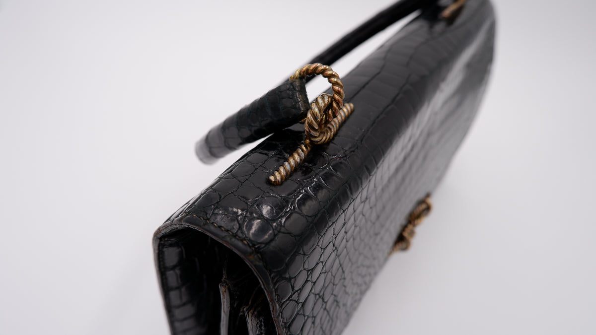 Hermès Noir Cordelière — 1960