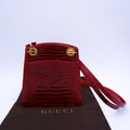 Gucci Burgundy Alligator Crossbody — 80's
