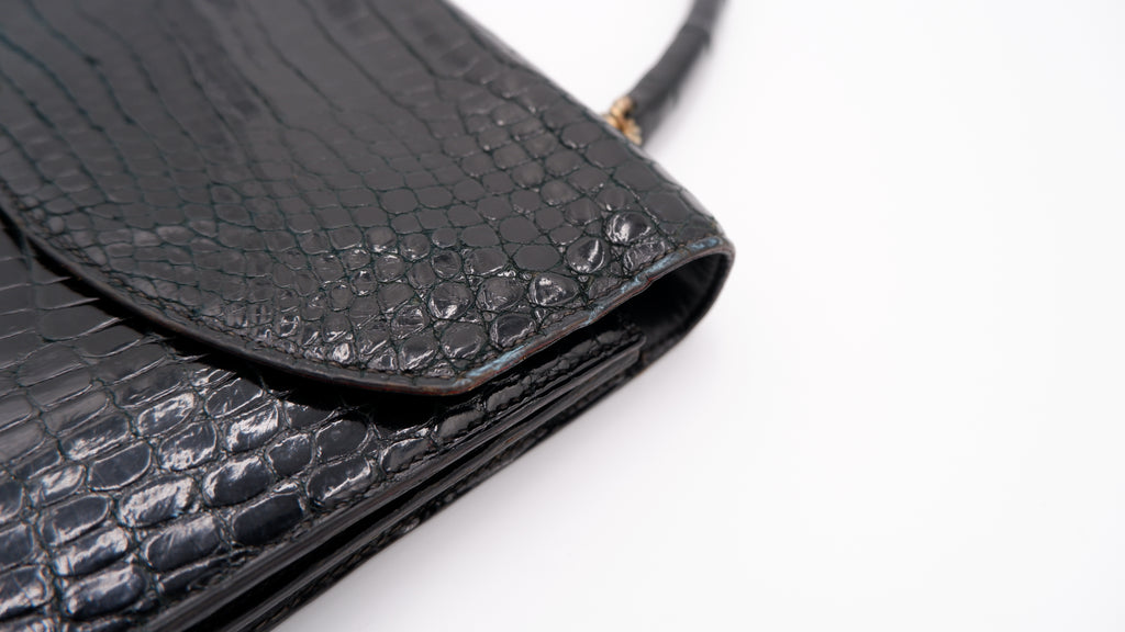 Hermès Noir Cordelière — 1960