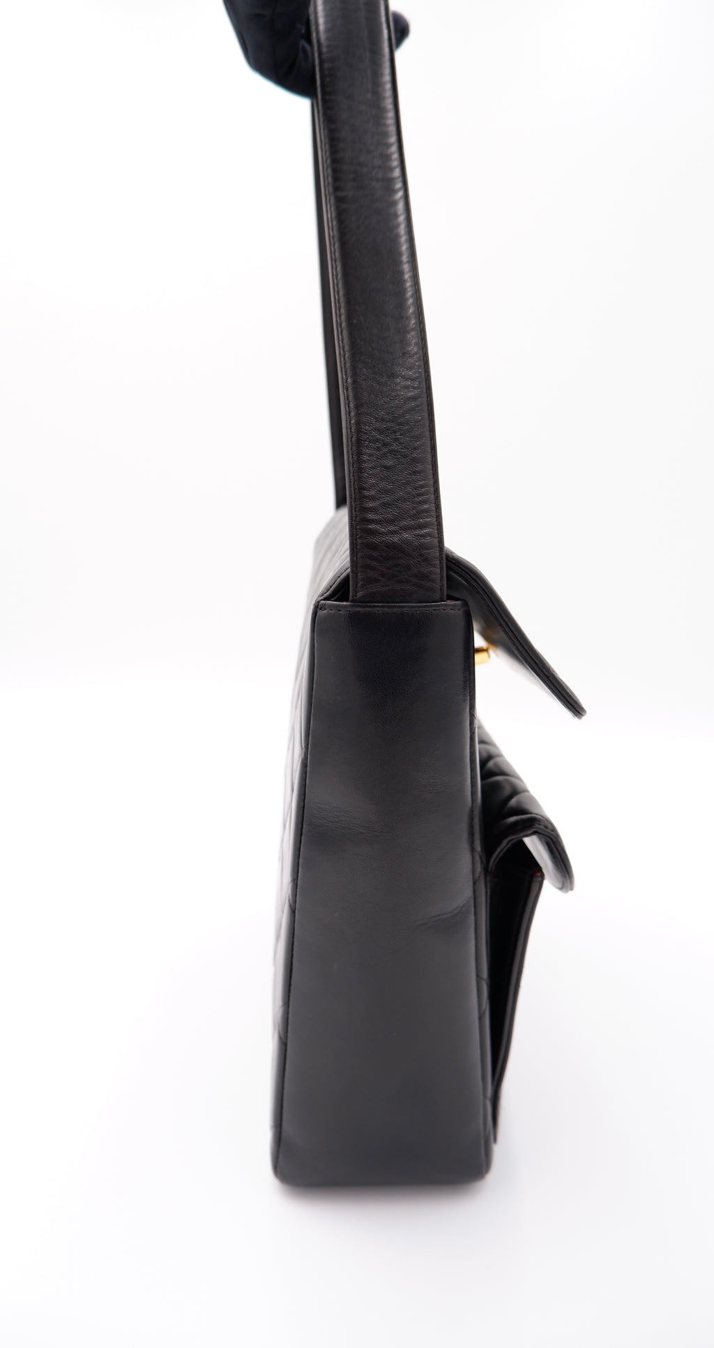 Chanel Black Lambskin Double CC Turnlock Shoulder Bag — 1996-1997