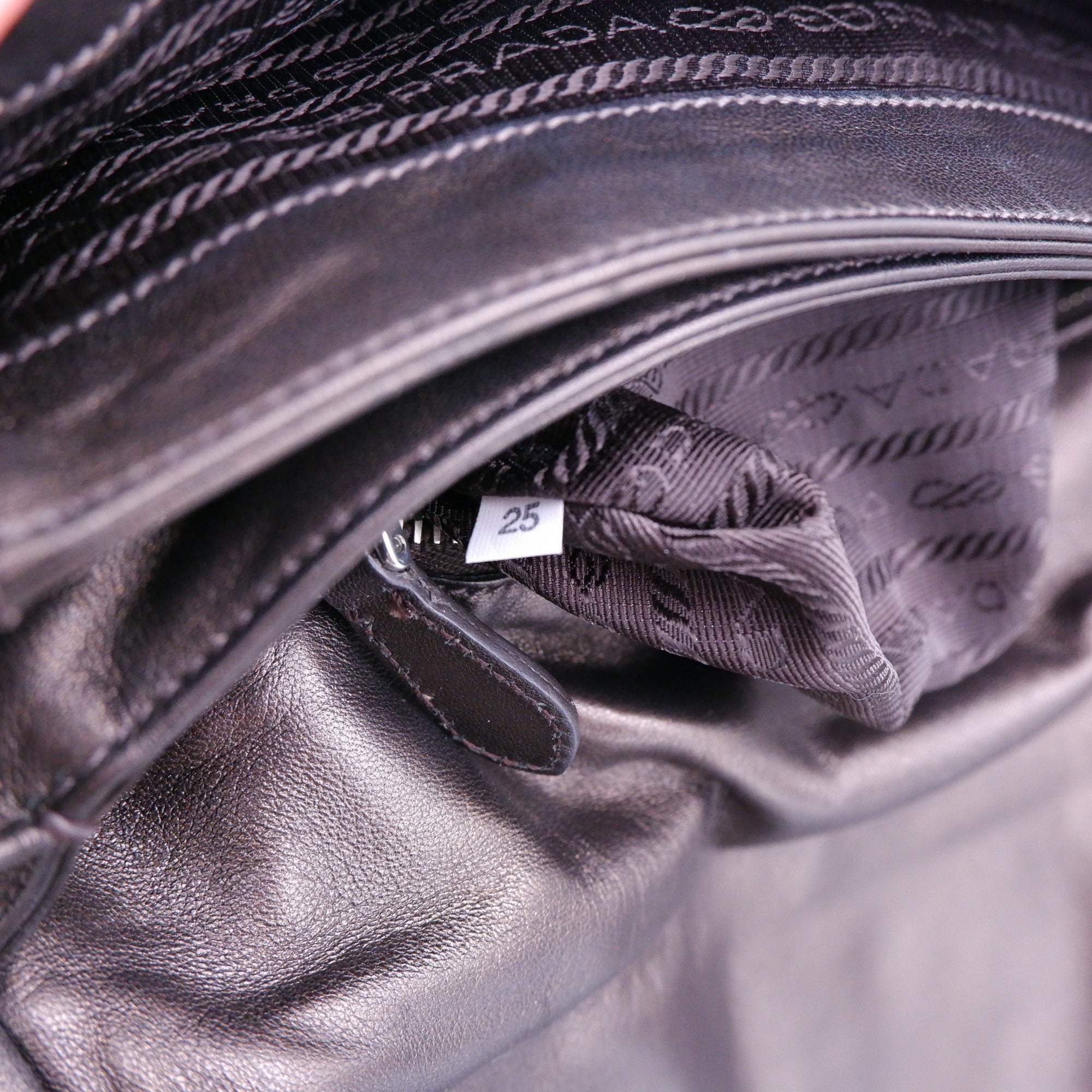 Prada Metallic Brown Nappa Ruffle Bag — 2008