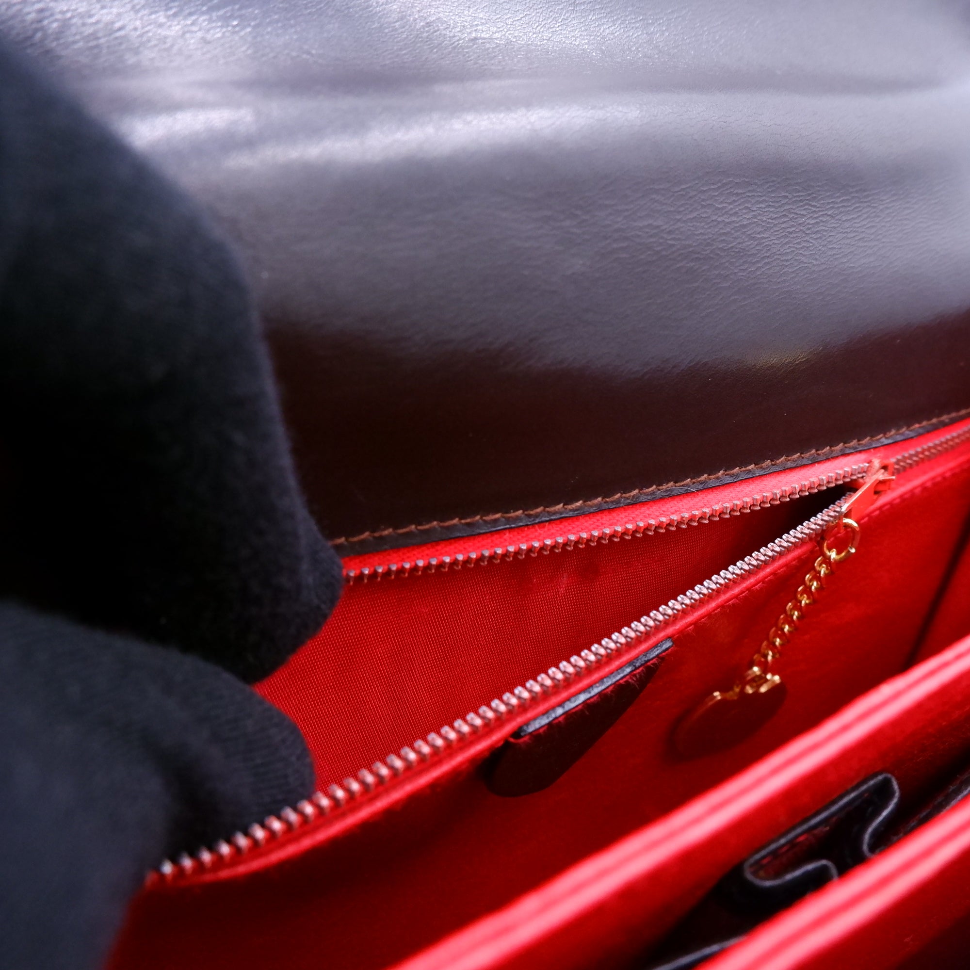 Celine Dark Chocolate Brown Equestrian Buckle Bag — 1970s–1980s