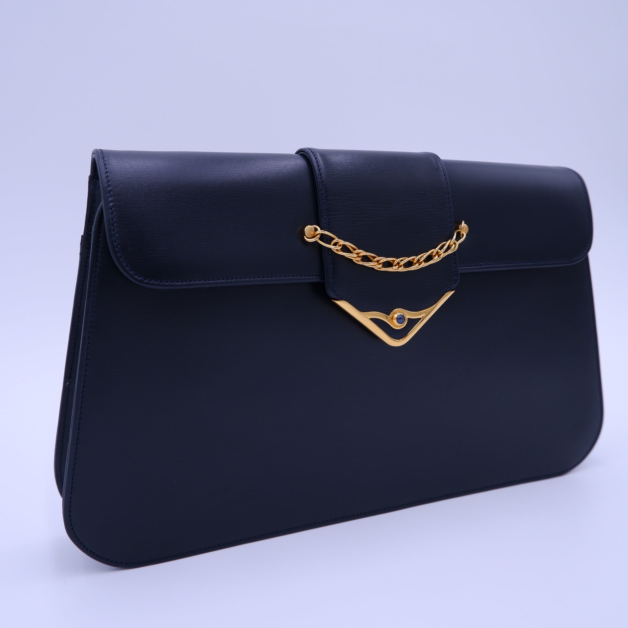 Vintage Cartier Sapphire Line in Dark Navy — 1990s