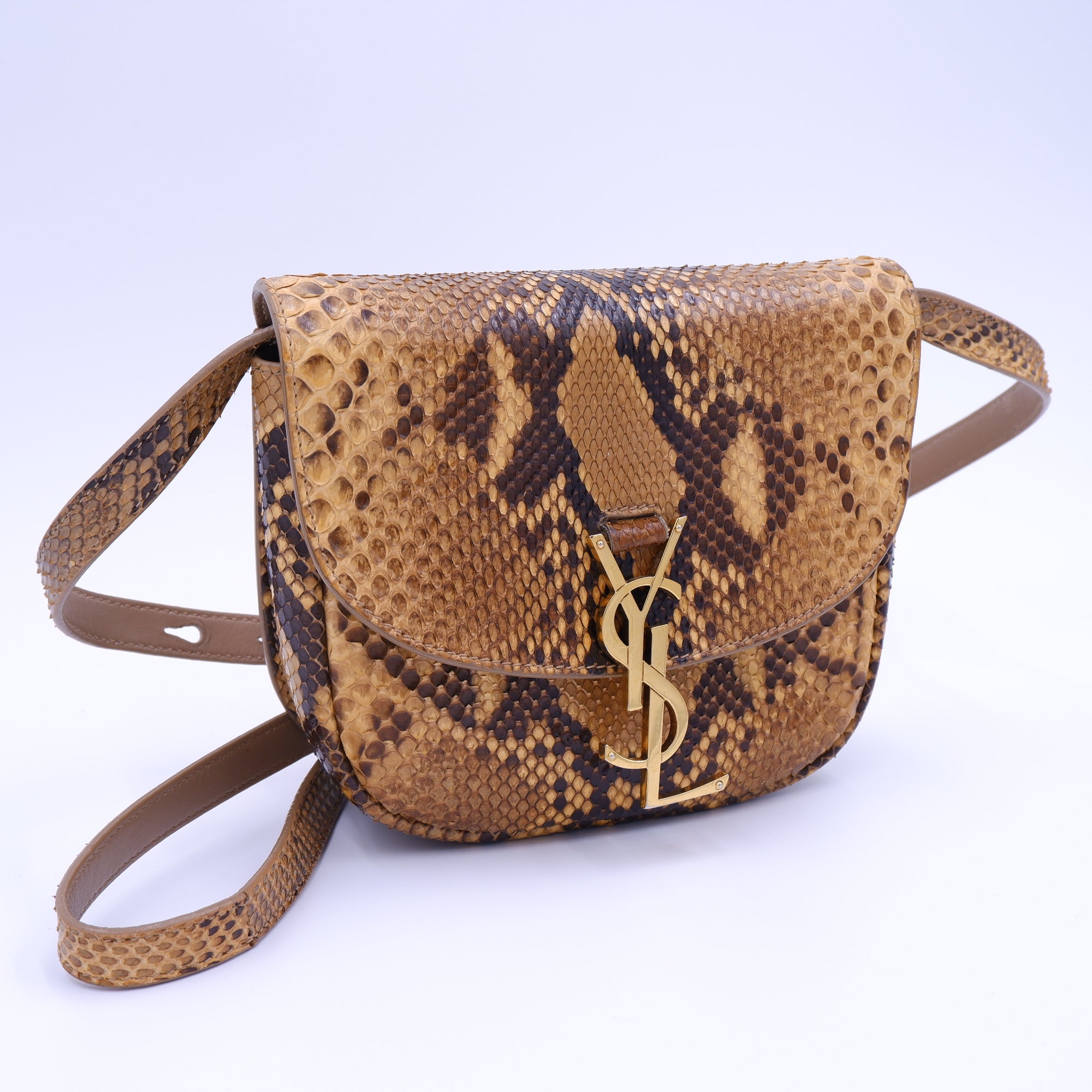 Saint Laurent Kaia Natural Python Crossbody — 2020