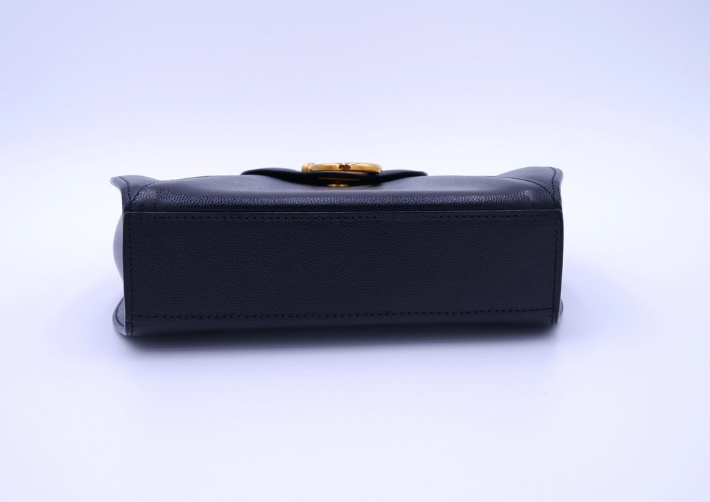 Vintage CARTIER Panthere Black Caviar Top Handle — 1995