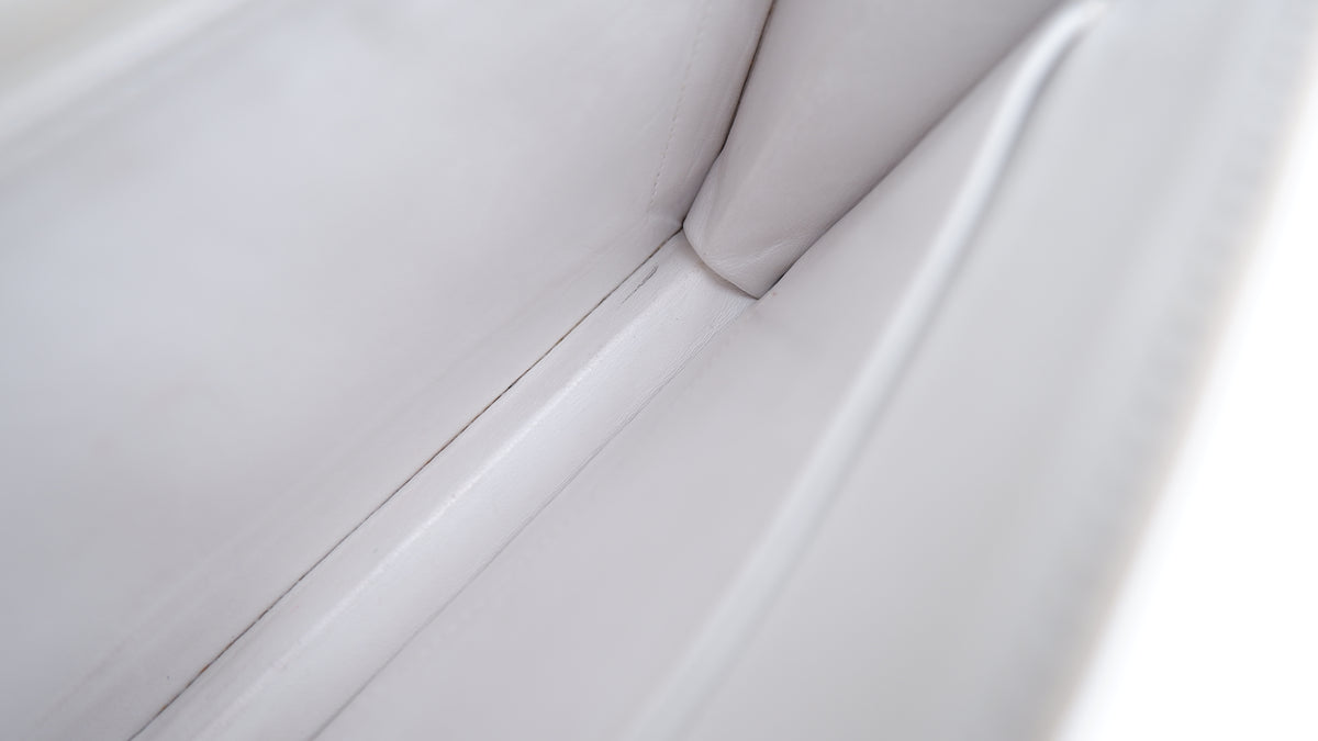 Hermès Off White Ostrich Lydie — 1986