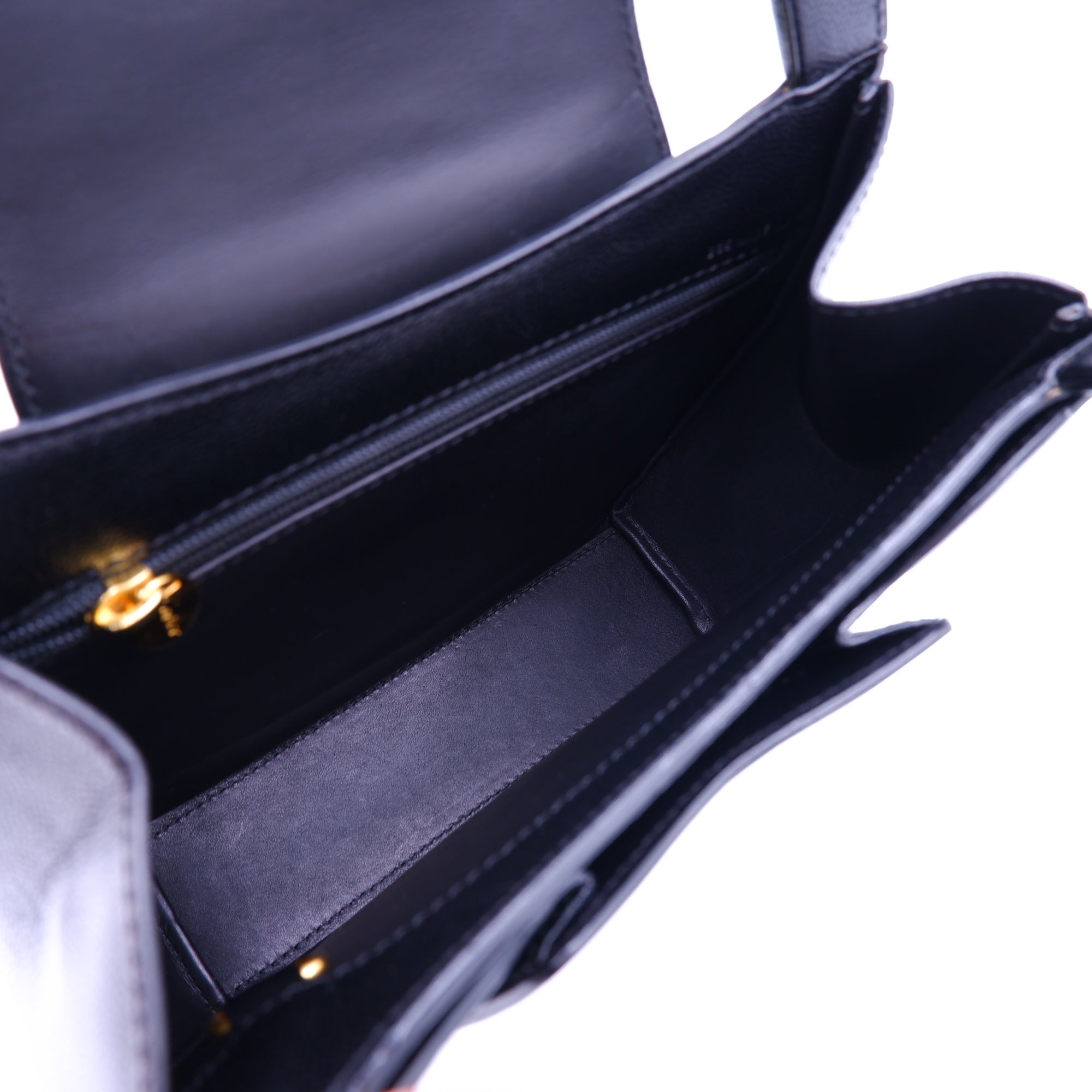 Vintage CARTIER Panthere Black Caviar Top Handle — 1995