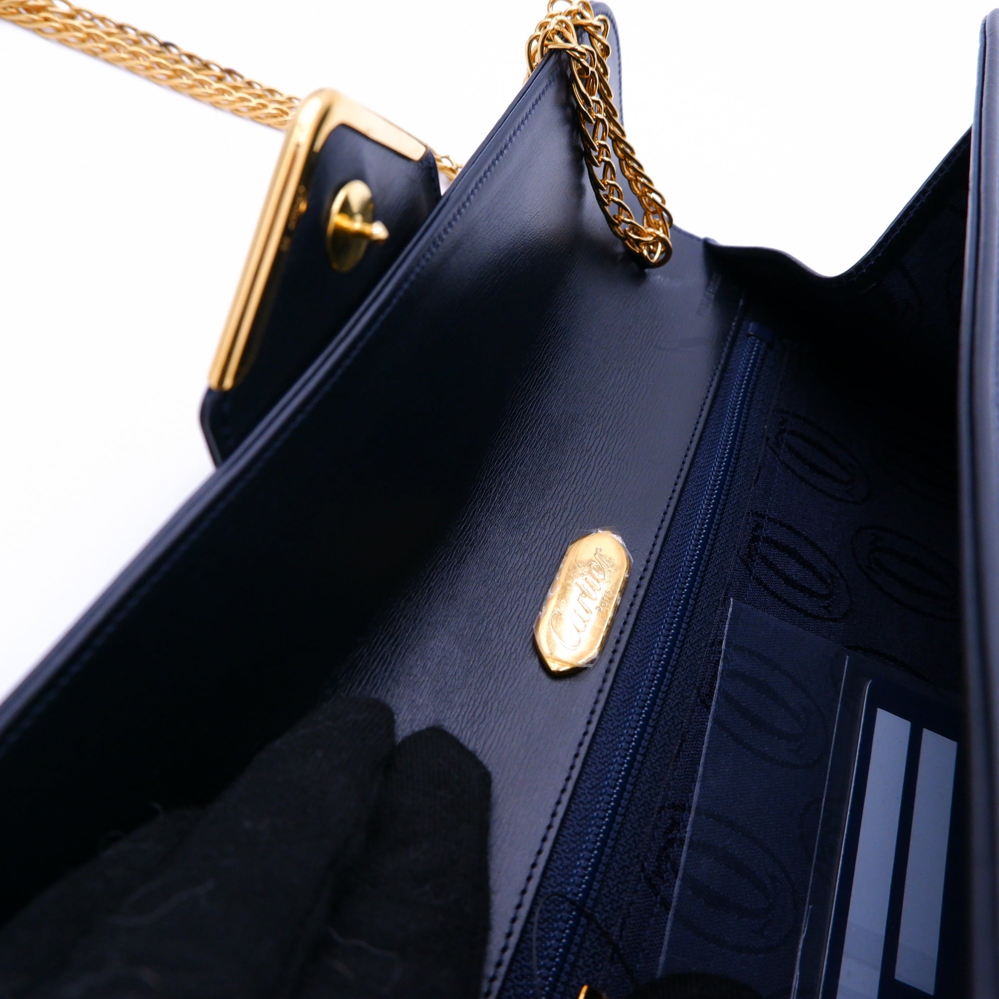 Vintage Cartier Sapphire Line in Dark Navy — 1990s