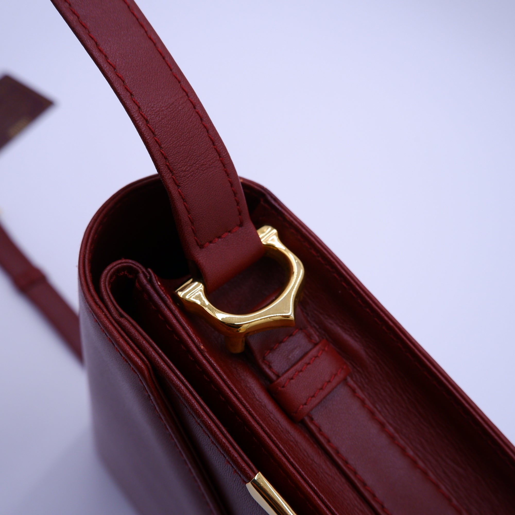 Vintage Must de Cartier Bordeaux Envelope — 1990s