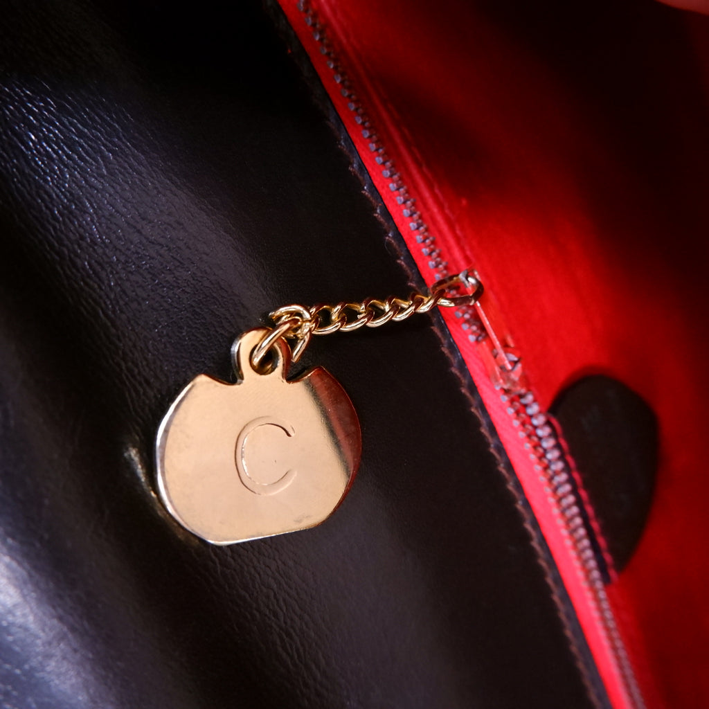 Celine Dark Chocolate Brown Equestrian Buckle Bag — 1970s–1980s