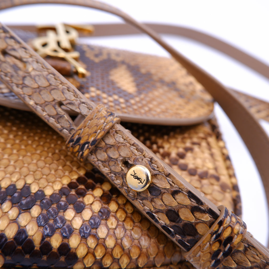 Saint Laurent Kaia Natural Python Crossbody — 2020