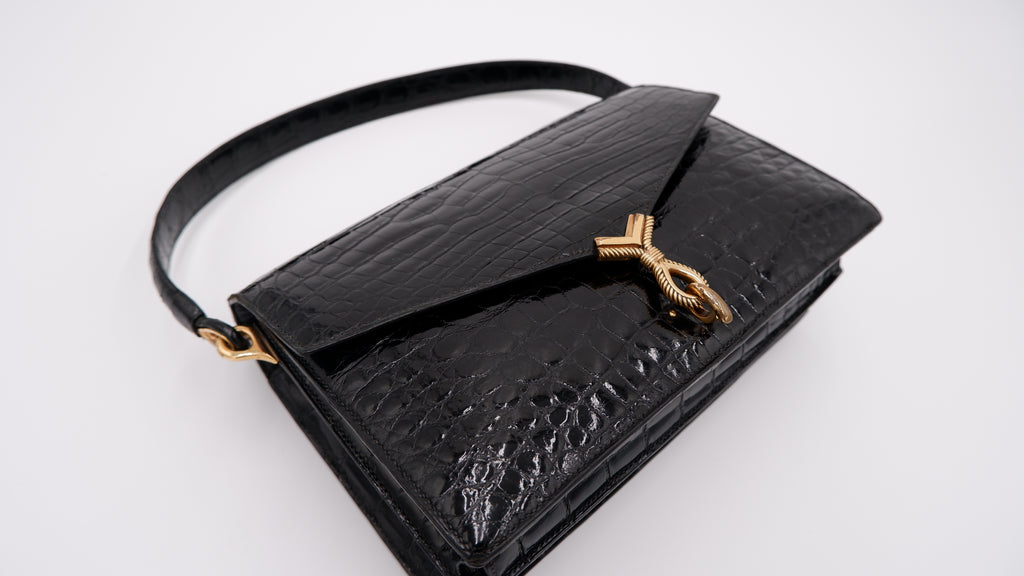 Hermès Cordeau in Black Crocodile — 1964