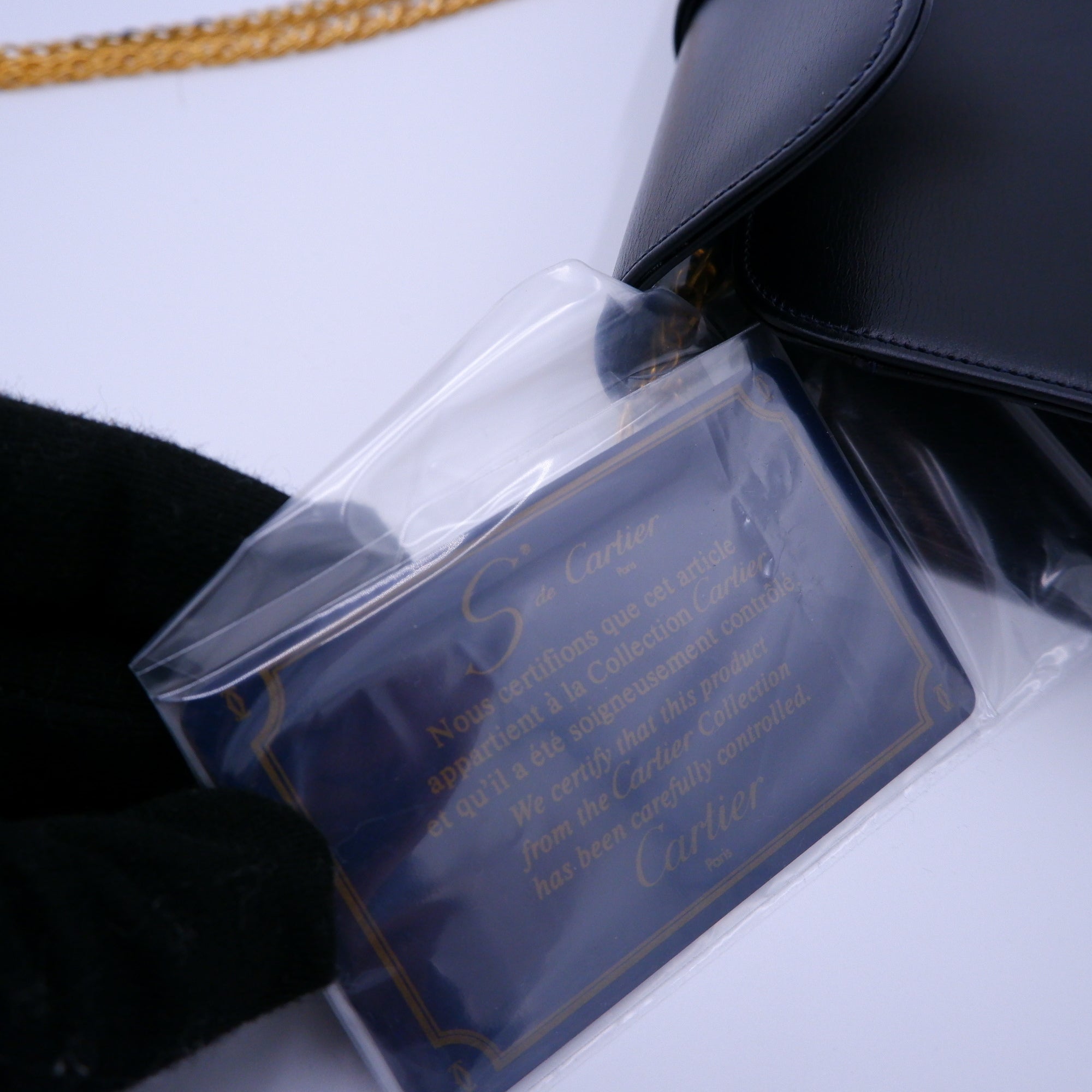 Vintage Cartier Sapphire Line in Dark Navy — 1990s