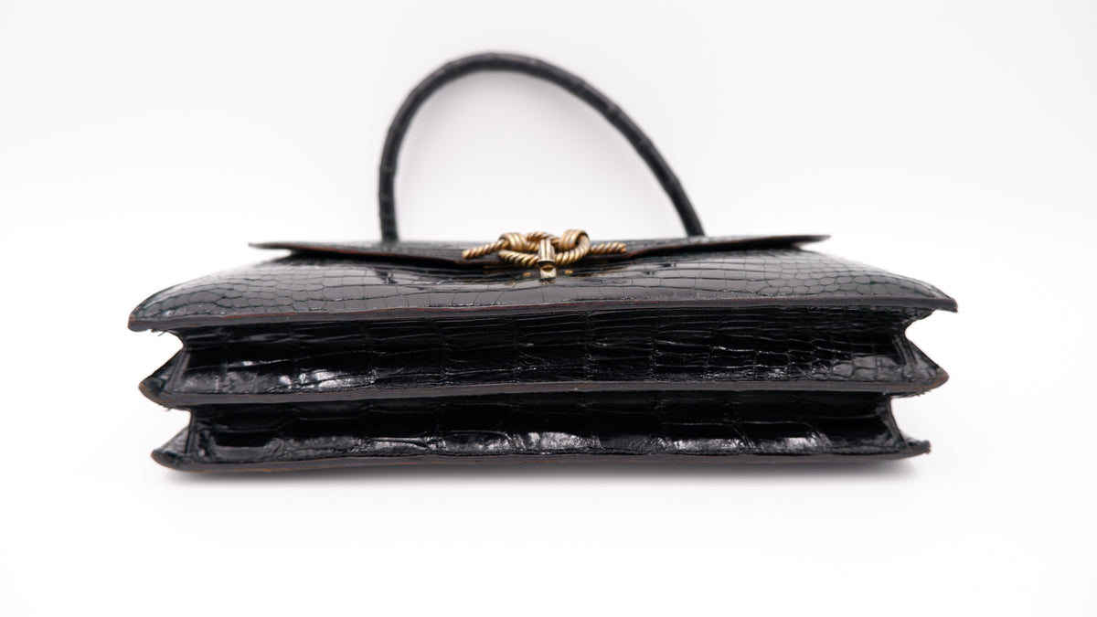 Hermès Noir Cordelière — 1960