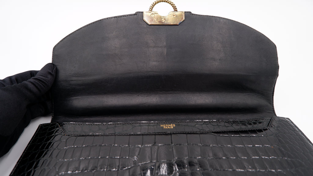Hermès Noir Cordelière — 1960
