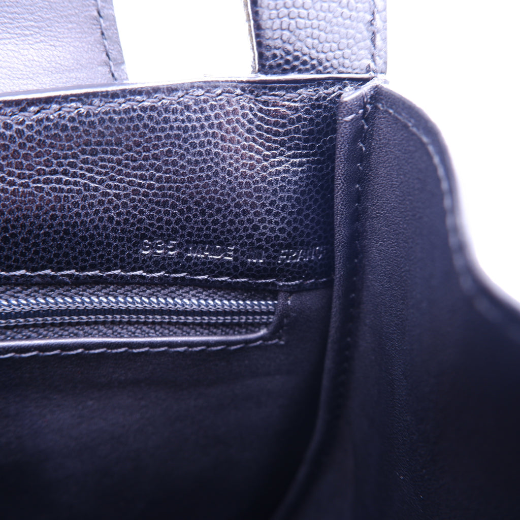 Vintage CARTIER Panthere Black Caviar Top Handle — 1995