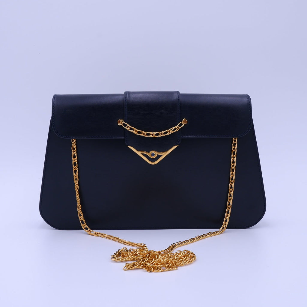 Vintage Cartier Sapphire Line in Dark Navy — 1990s