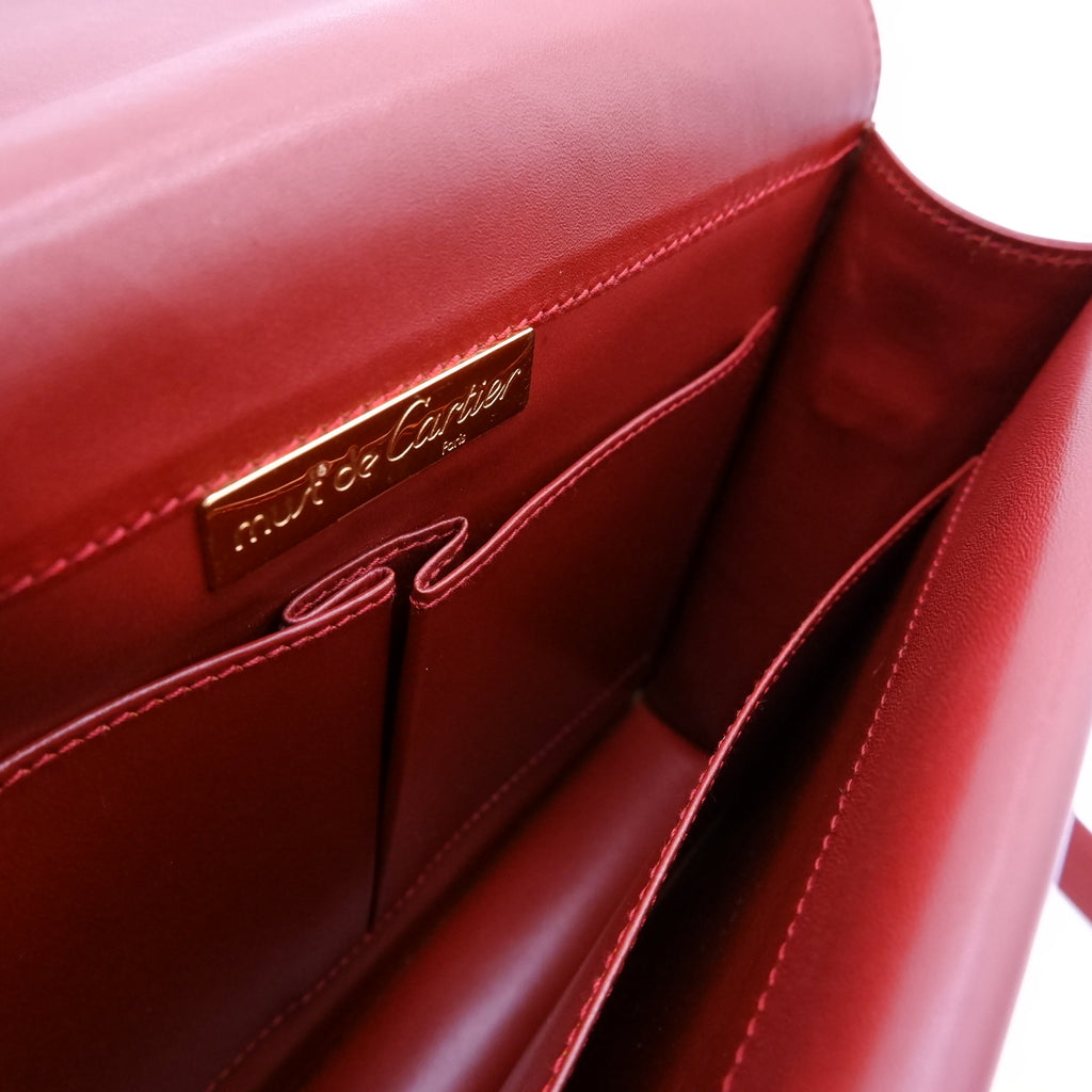 Vintage Must de Cartier Bordeaux Envelope — 1990s