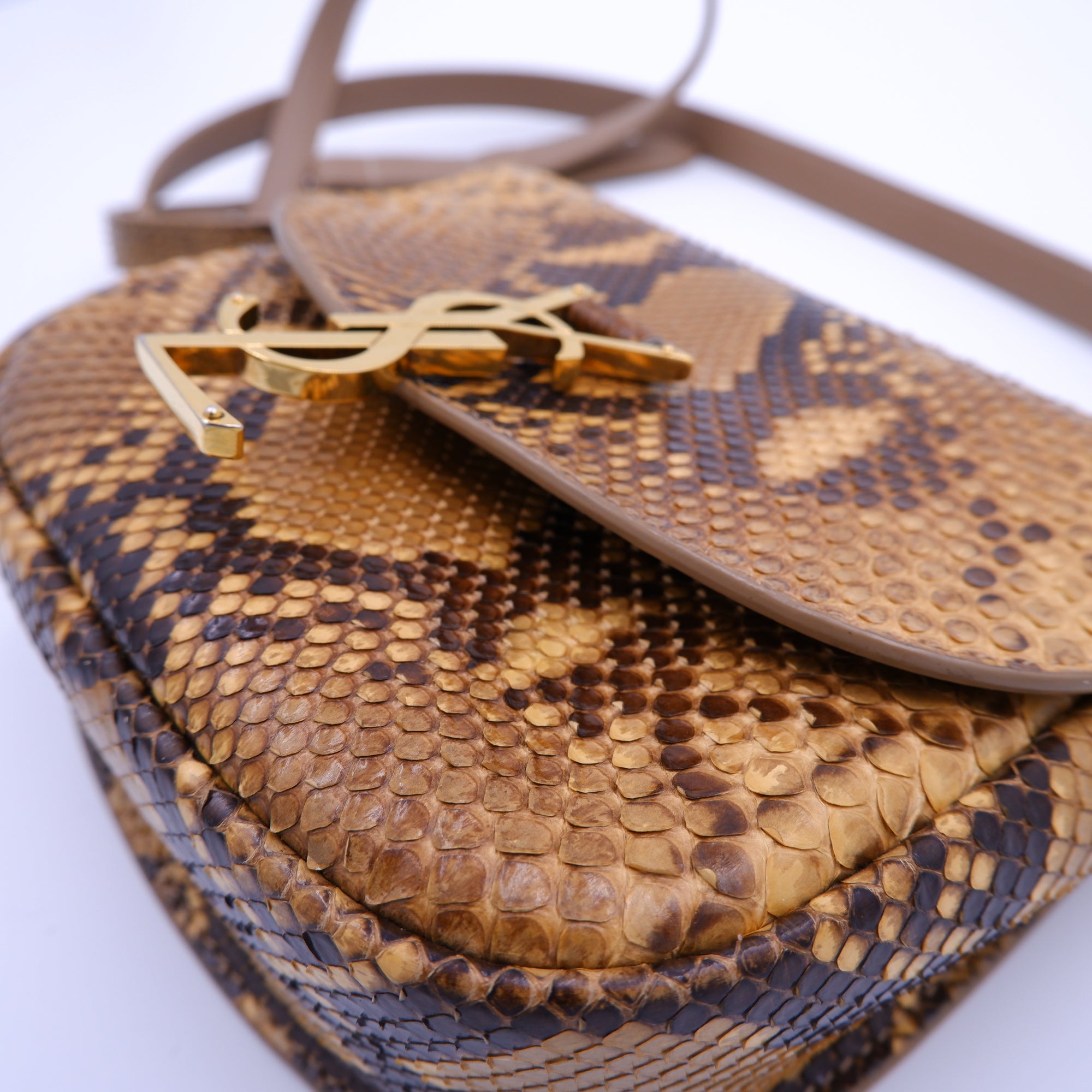 Saint Laurent Kaia Natural Python Crossbody — 2020