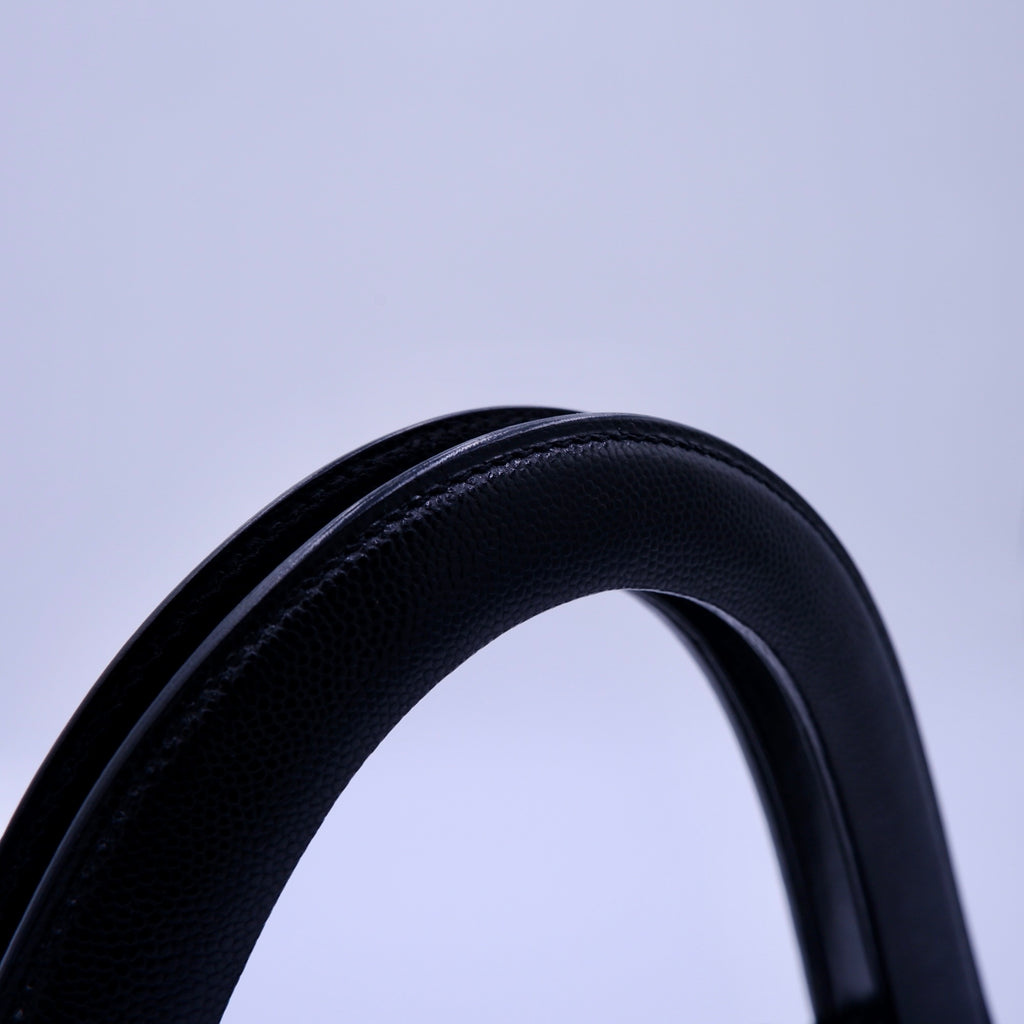 Vintage CARTIER Panthere Black Caviar Top Handle — 1995