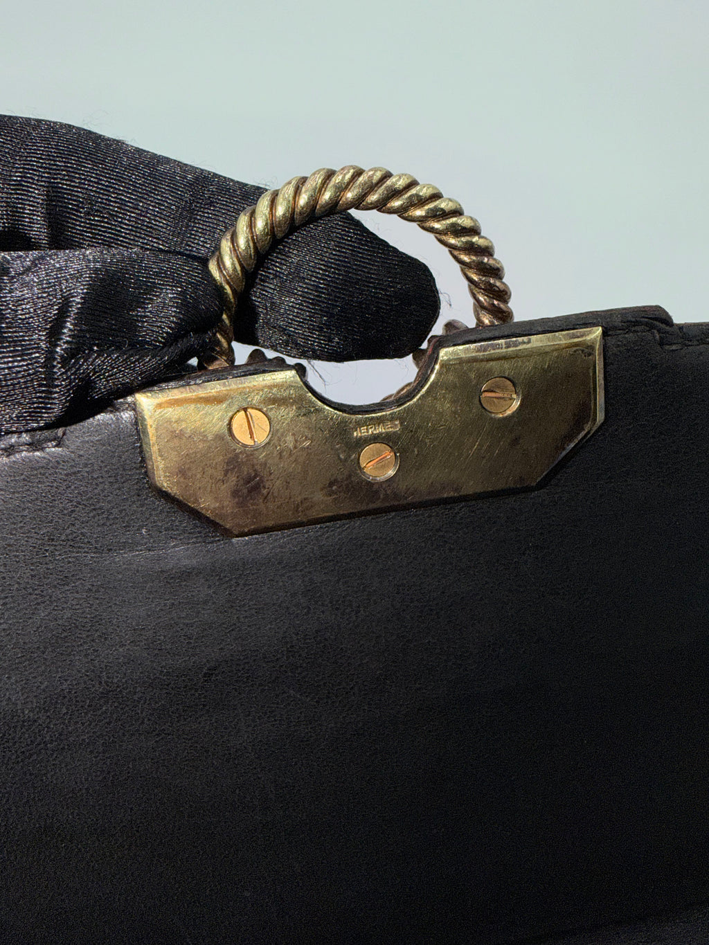Hermès Noir Cordelière — 1960