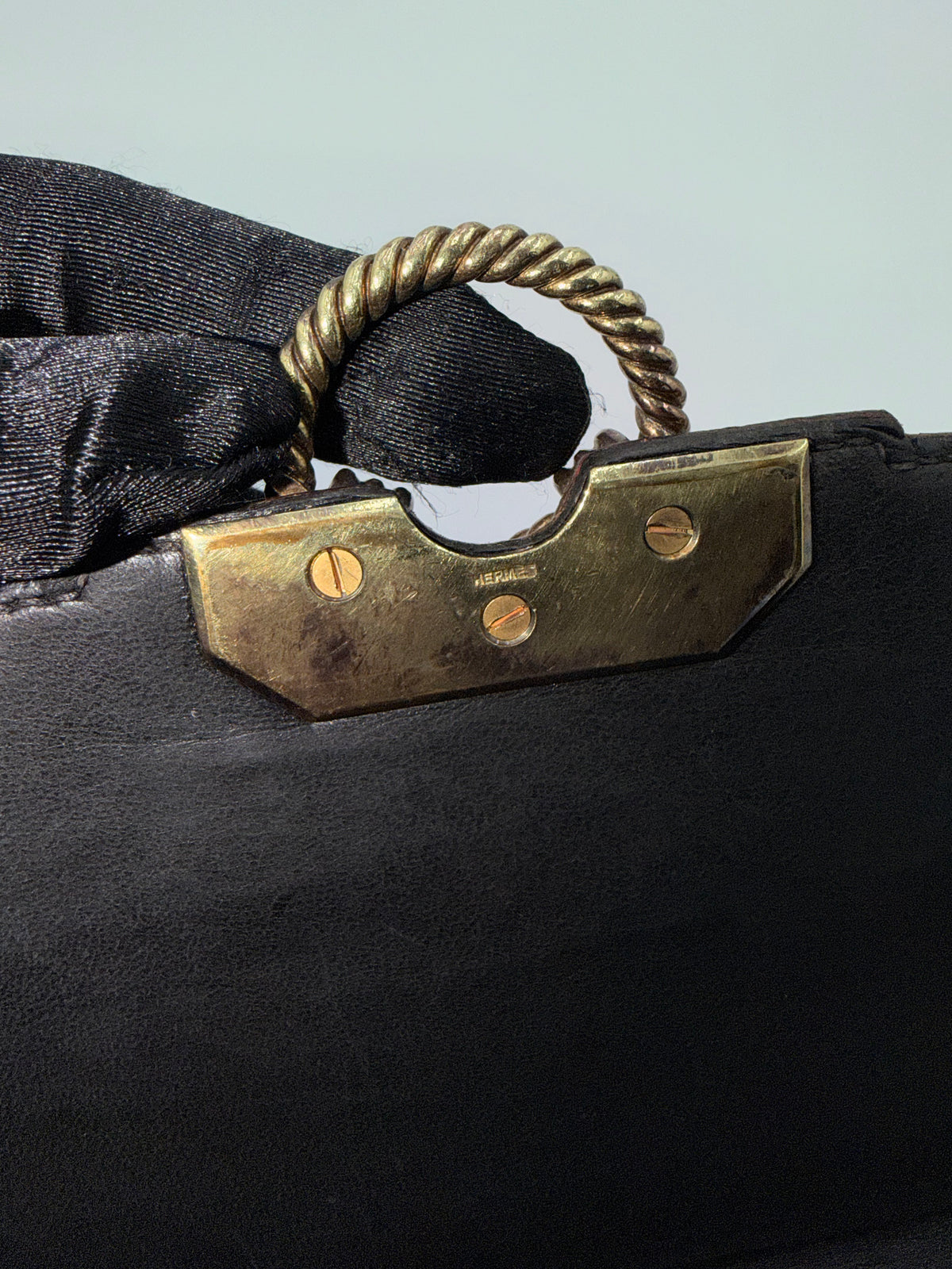 Hermès Noir Cordelière — 1960