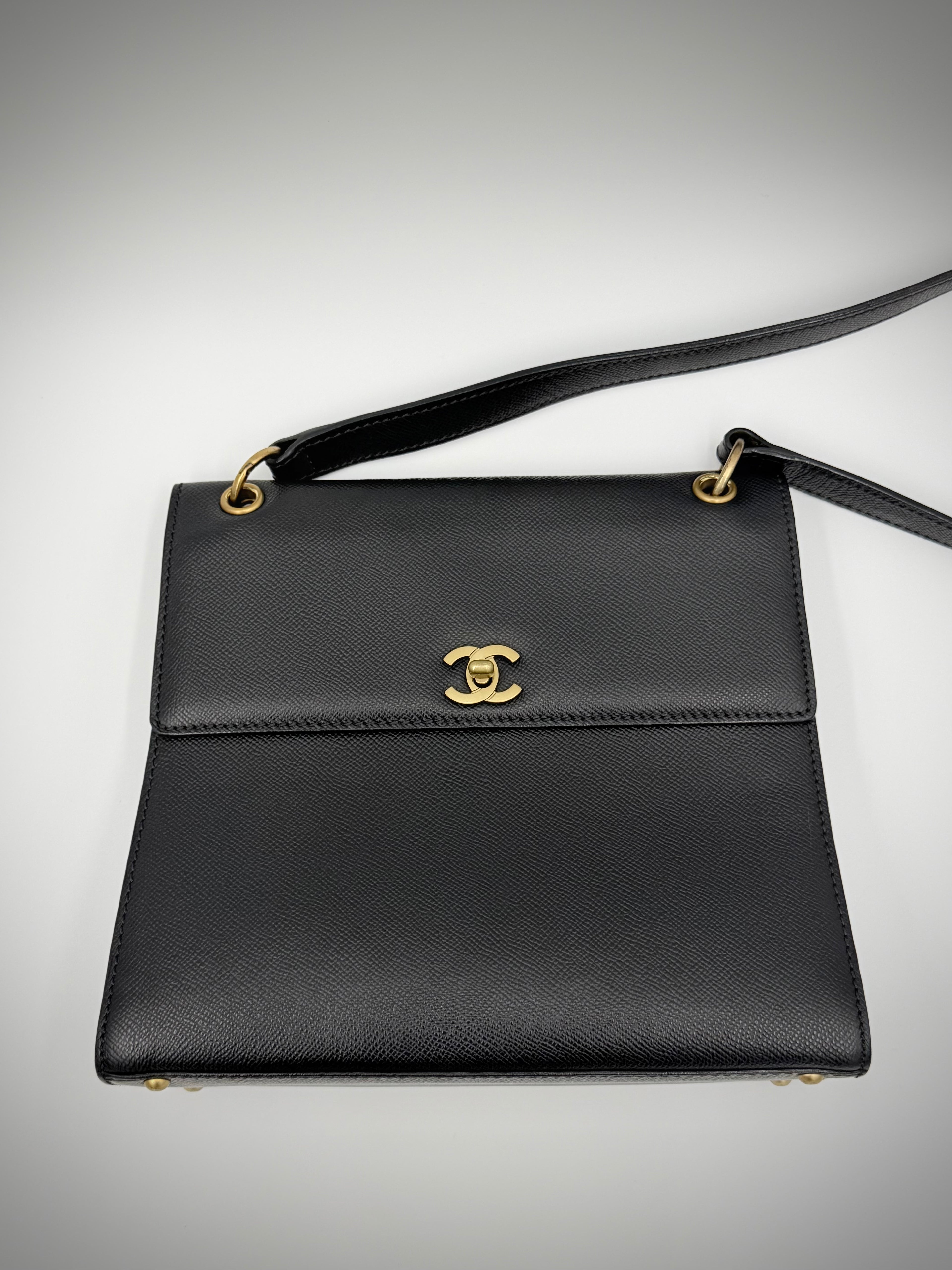 Chanel Black Caviar Shoulder Bag — 1997-1999