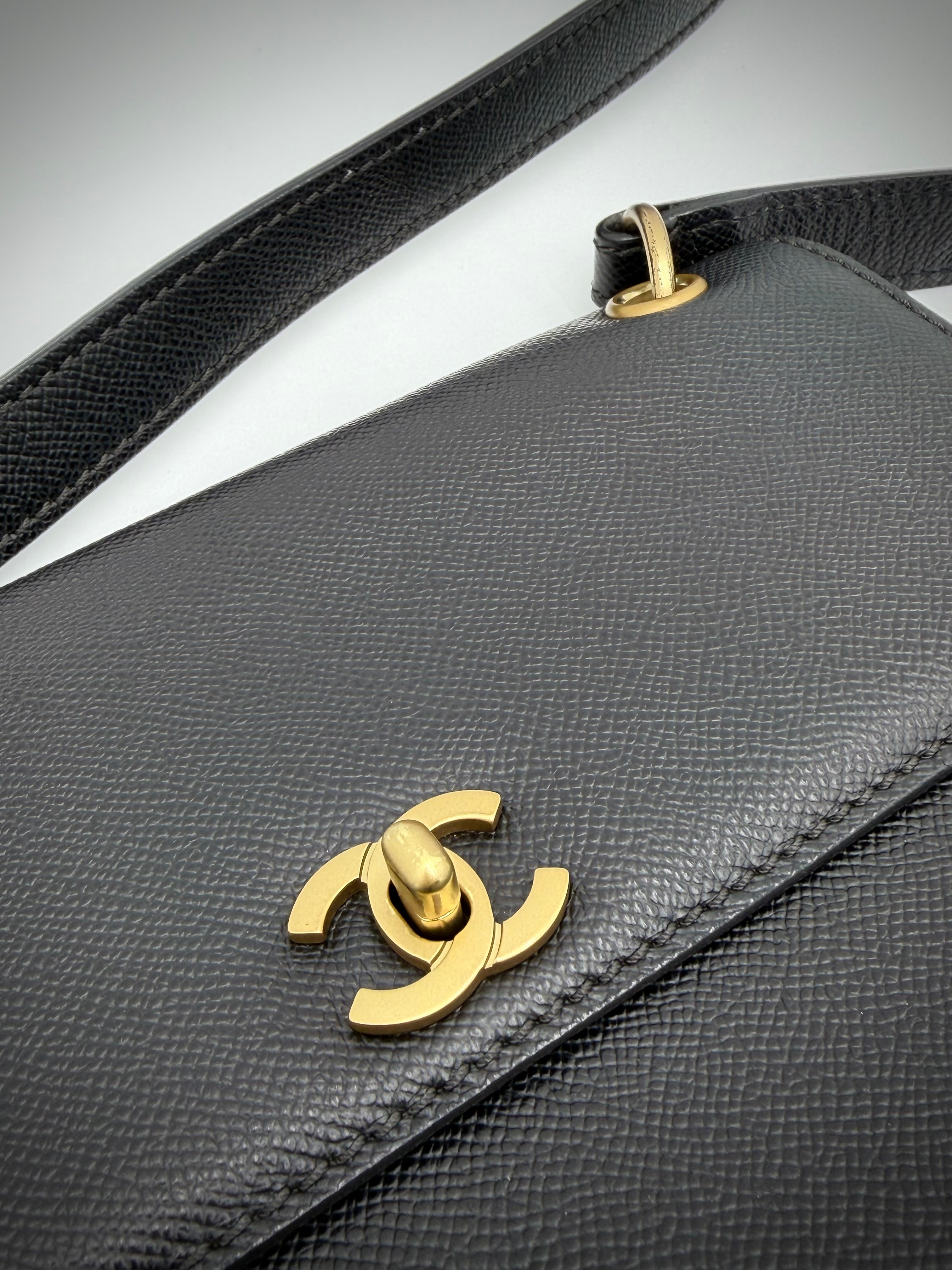 Chanel Black Caviar Shoulder Bag — 1997-1999