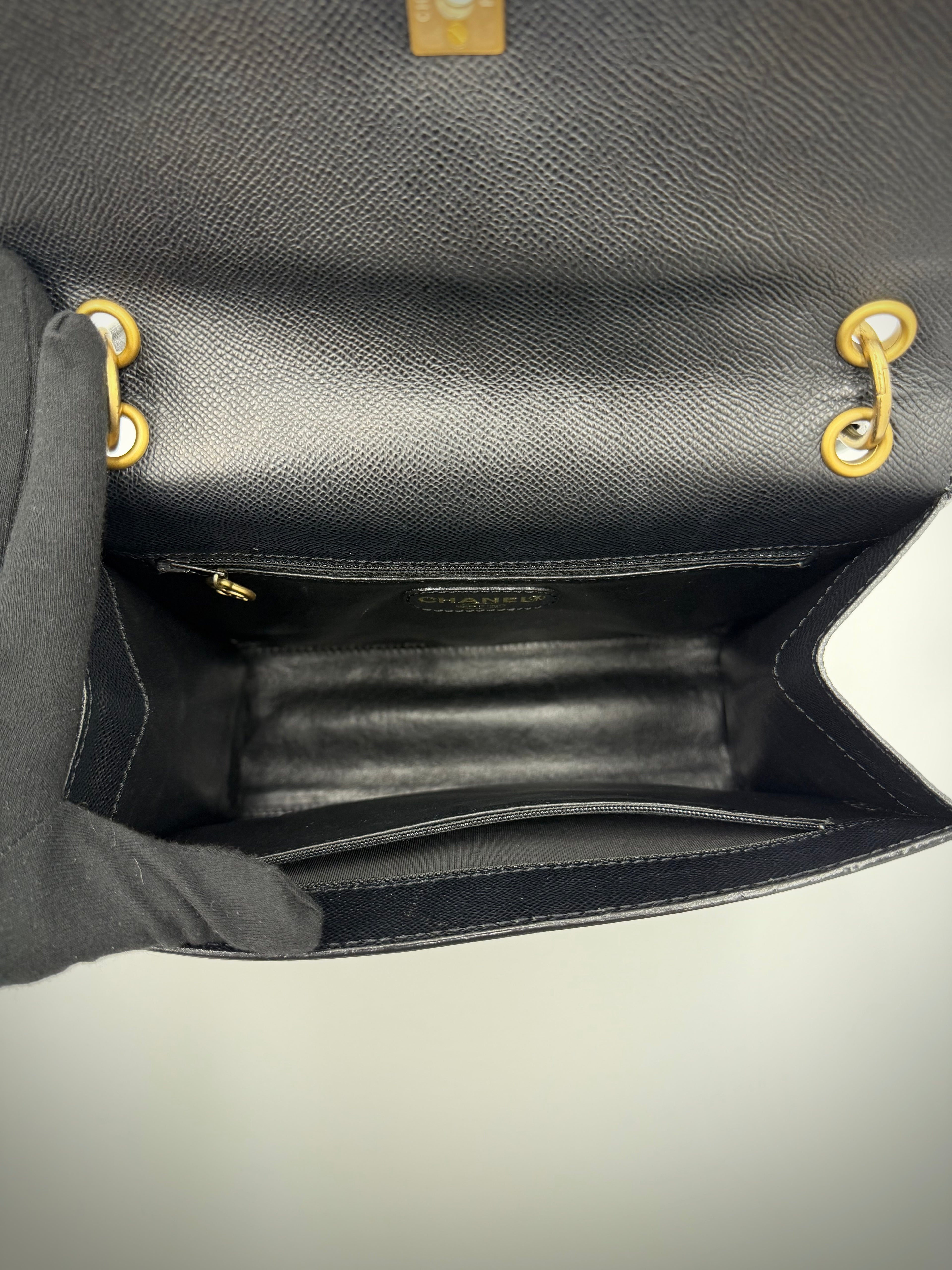 Chanel Black Caviar Shoulder Bag — 1997-1999